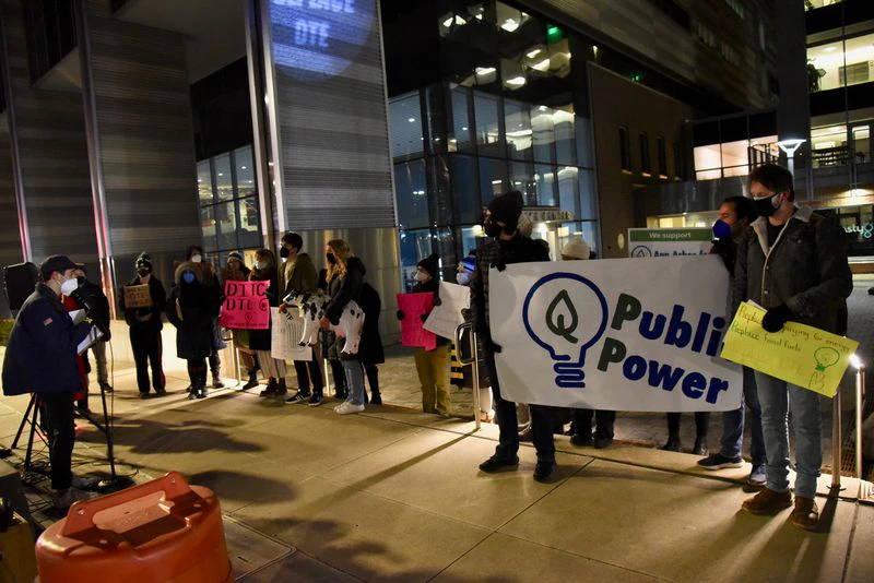 University of Michigan students, activists call on Ann Arbor to ditch DTE Energy